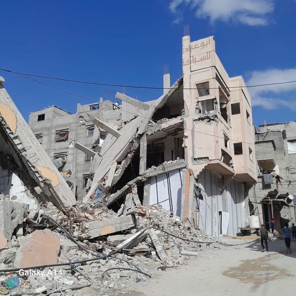 Extensive building damage documented in Khan Yunis residential area