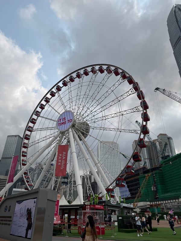 Morning maritime traffic observed in Hong Kong harbor