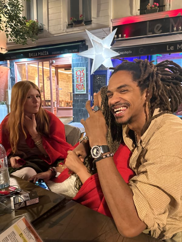 Evening diners spotted at Paris café Le Max