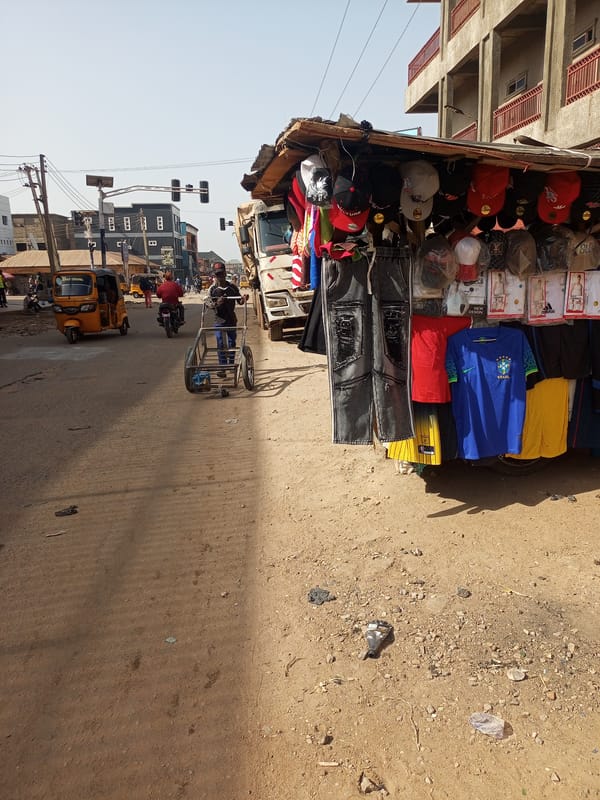 Morning street life documented in Maiburiji, Nigeria