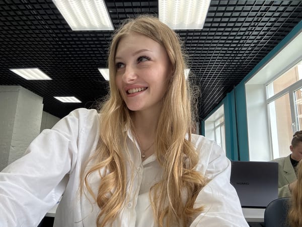 Selfies and presentations inside a Perm lecture hall