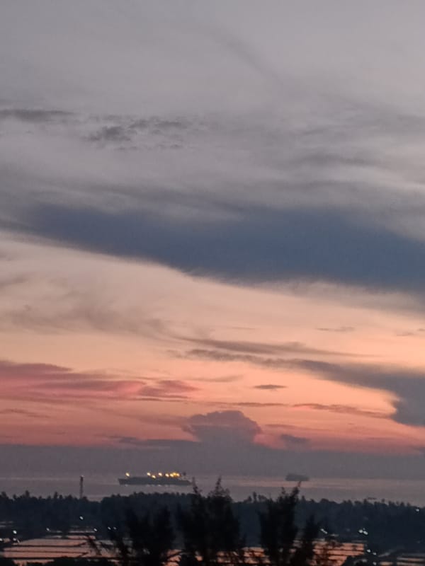 Twilight over Lhokseumawe, shot from multiple angles