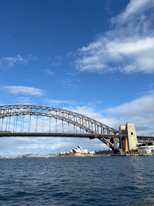 Morning harbour views captured from Milsons Point, Sydney