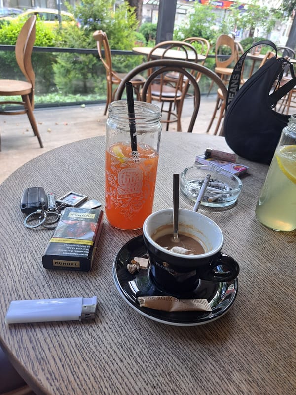 Cafe moment captured in Troyan, Bulgaria