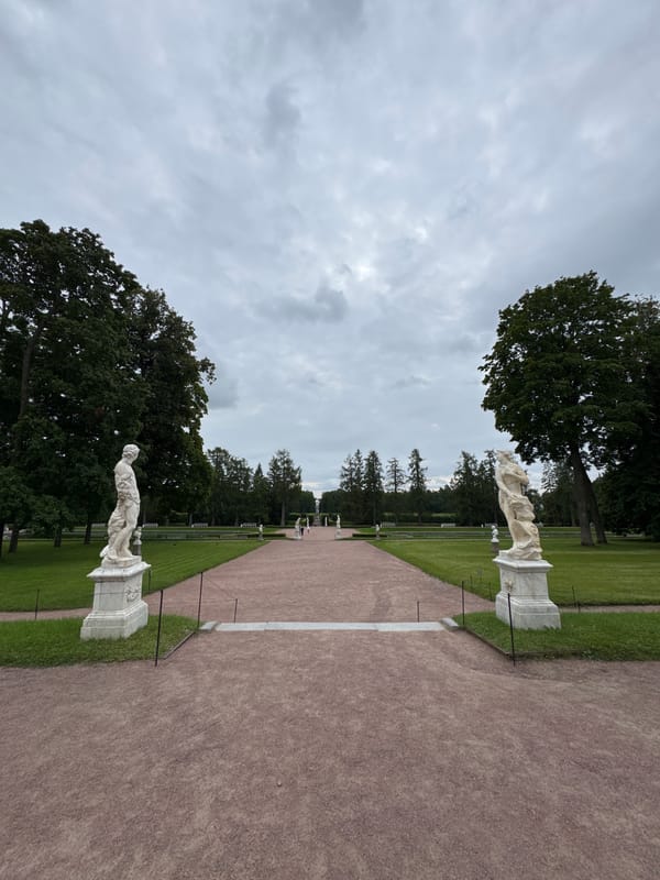 Catherine Park in bloom on a cloudy summer morning