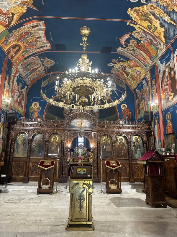 Orthodox church interior documented in Sofia, Bulgaria