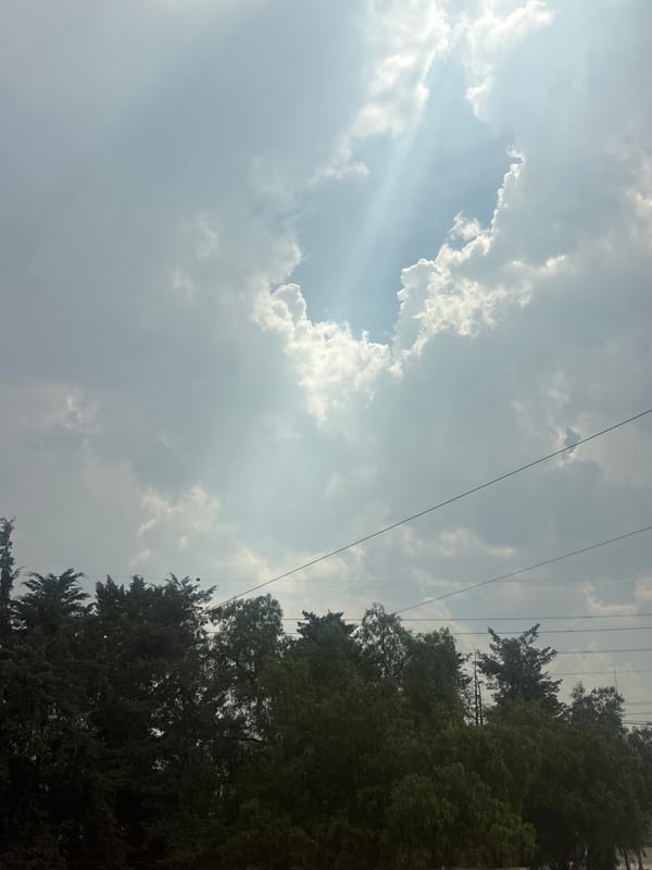 Partly cloudy afternoon documented in Buenavista, Mexico