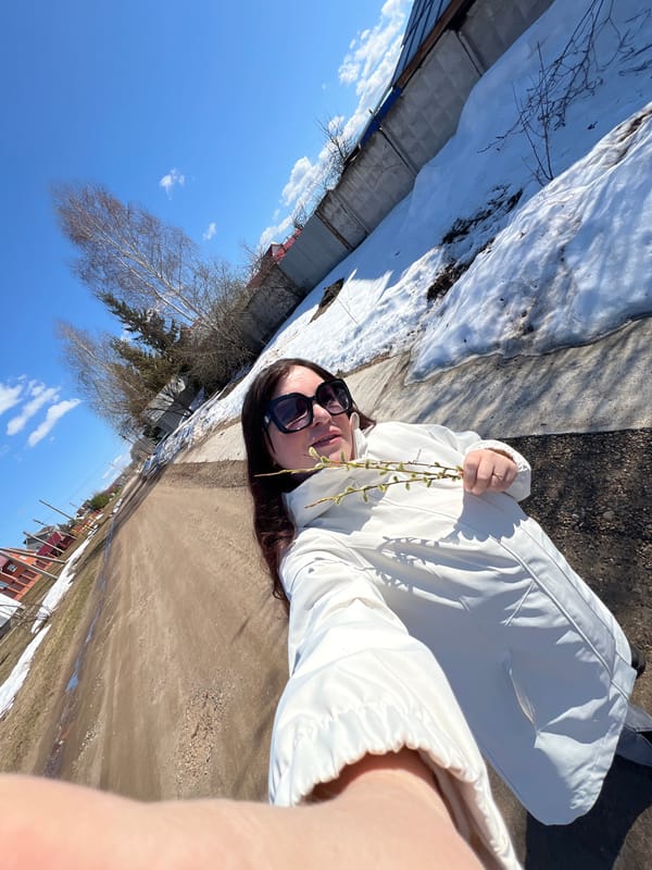 Spring photoshoot with baby captured on Noviy streets