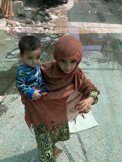 Children enjoy street rides and snacks in Quetta