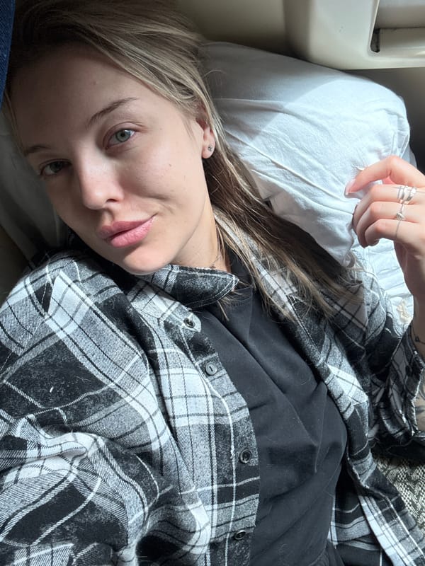 Woman rests on pillow in Bada, Russia morning