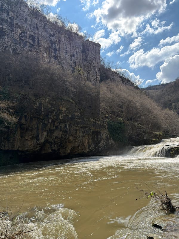 Waterfall and woodland scenery documented in Dryanovo, Bulgaria