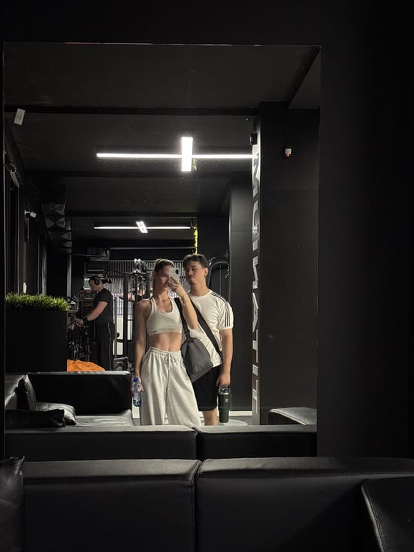 Gym session, a Kinder toy, and dinner out in Sofia