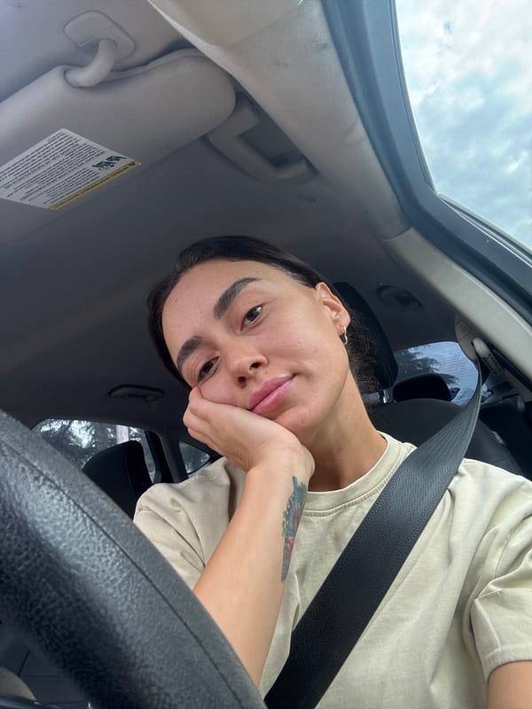 Quiet moment in the driver's seat, Tbilisi