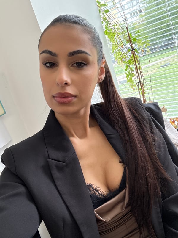 Woman poses for indoor portrait session in Sofia