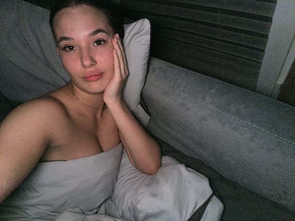 Person resting in bed observed in Lobanovo, Russia