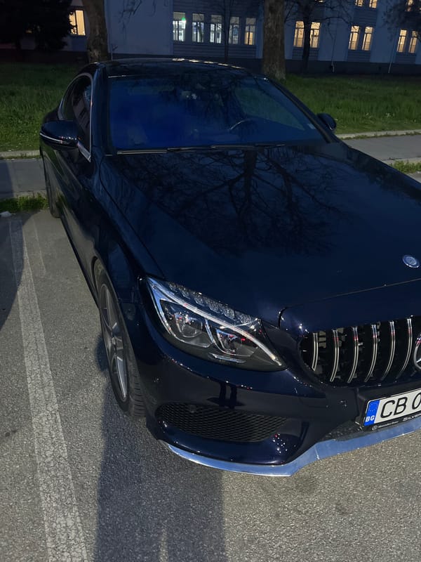 Mercedes-Benz with Bulgarian plates parked in Plovdiv street