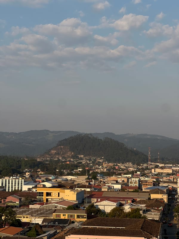 Evening documentation captures La Esperanza cityscapes and landmarks