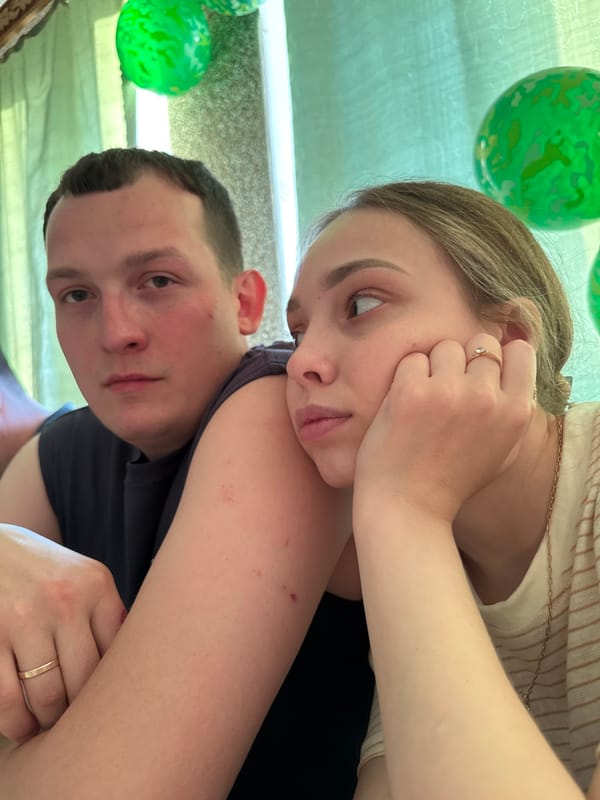 Social gathering documented in rural Russian village