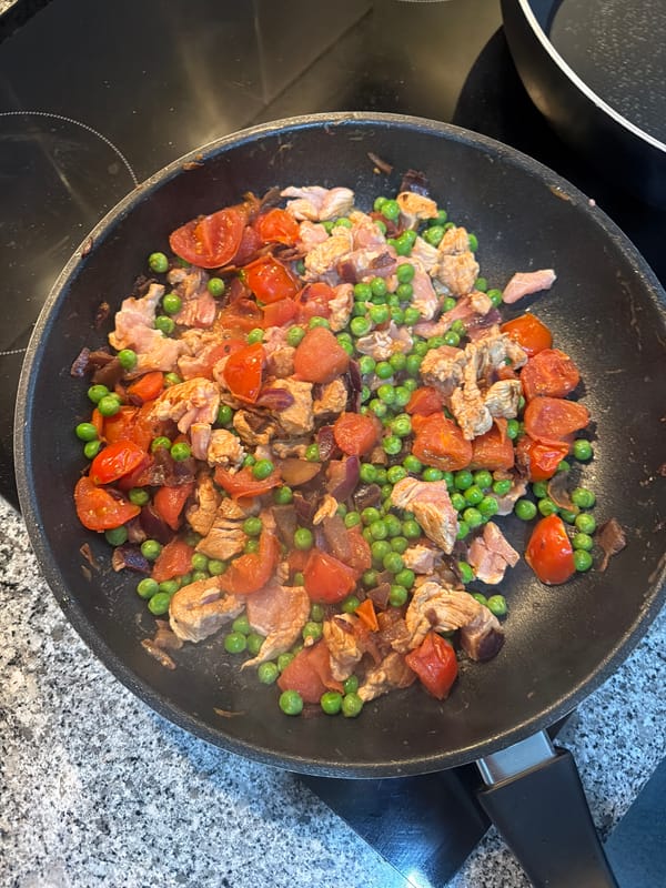 Home cooking session captured in Vila Real, Portugal