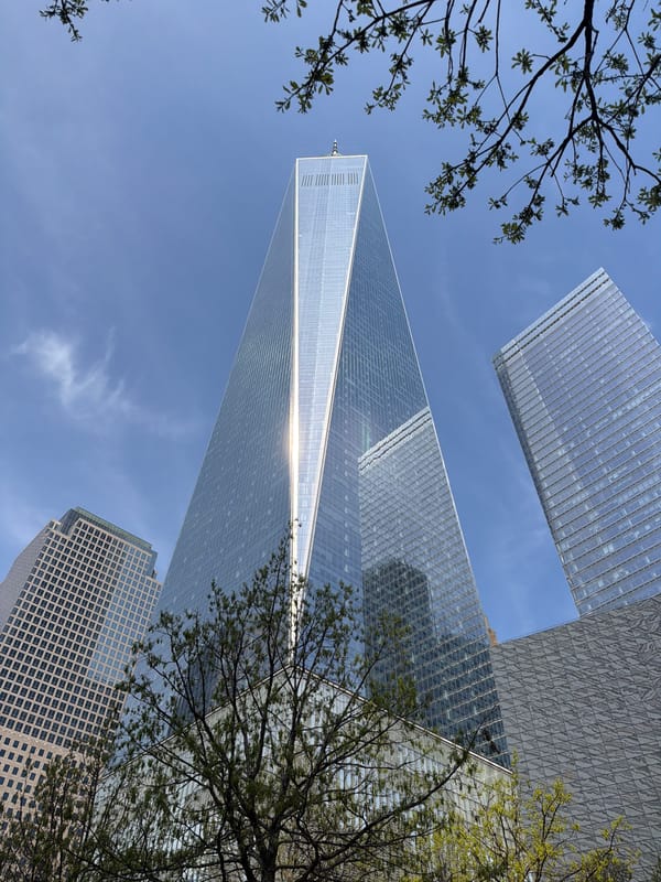 NYC architecture photographed near World Trade Center area