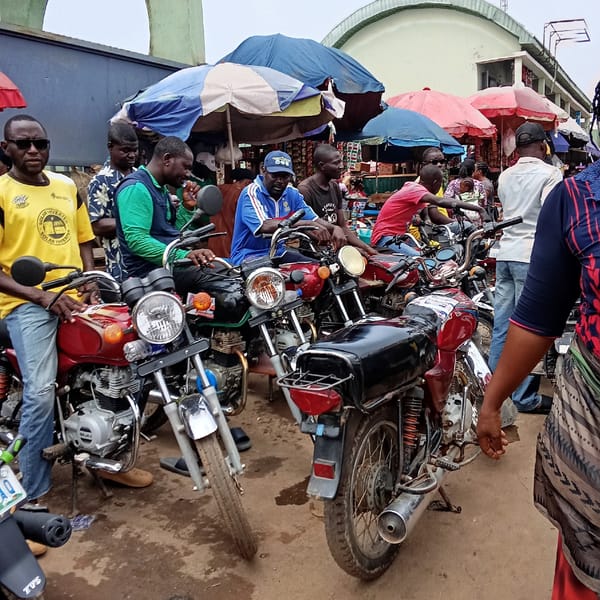 Busy market day captured in Akwanga, Nigeria