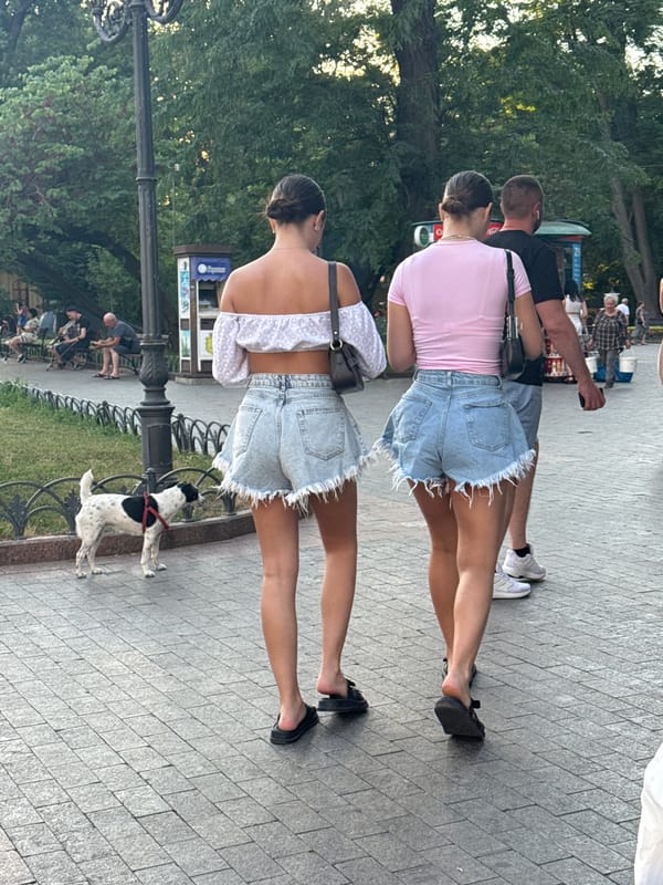 Summer afternoon on Odesa's historic pedestrian streets