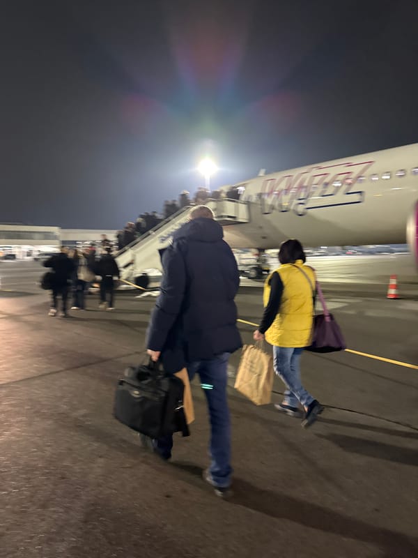 Late night airport operations captured at Sofia Airport