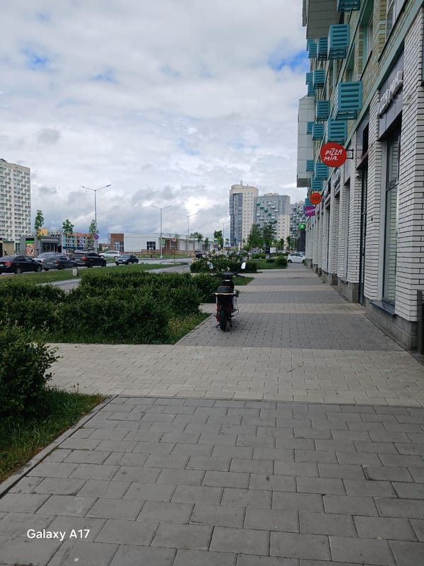 Morning routine documented in rainy Yekaterinburg by mother and child