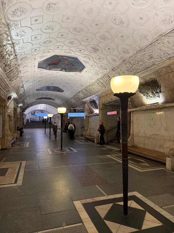 Moscow Metro's ornate architecture and industrial mosaics documented