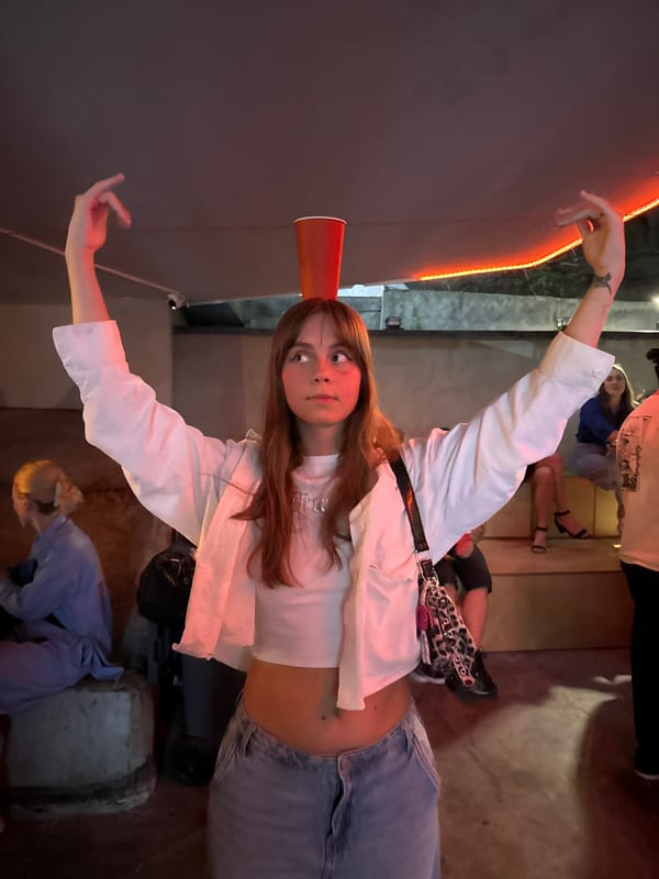 Evening out in Tbilisi, neon lights and social scenes