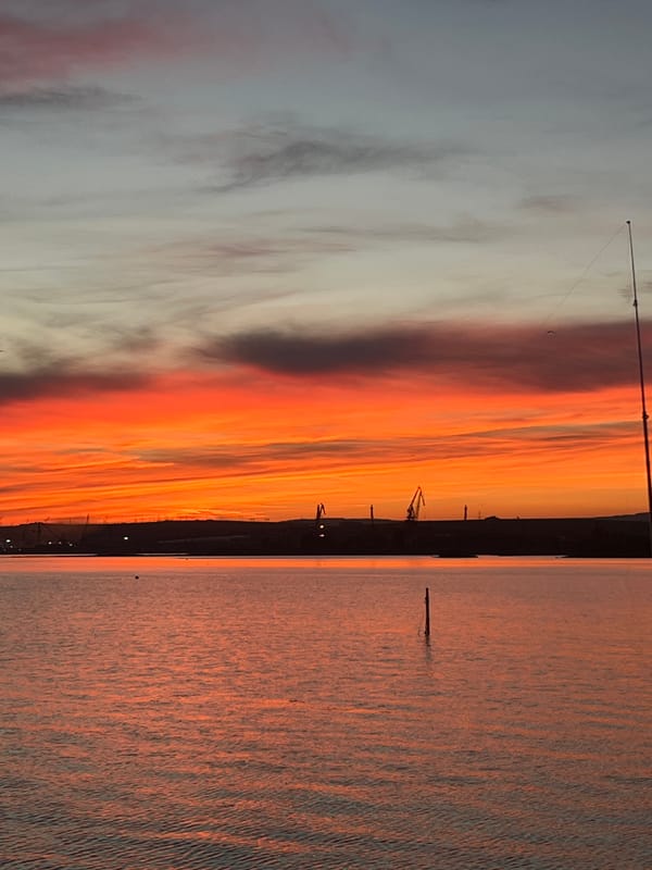 Sunset observed over water near Казашко, Bulgaria