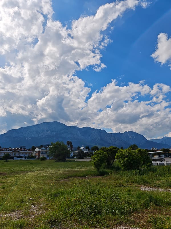 Casual moments captured in Kemer, Turkey Sunday afternoon
