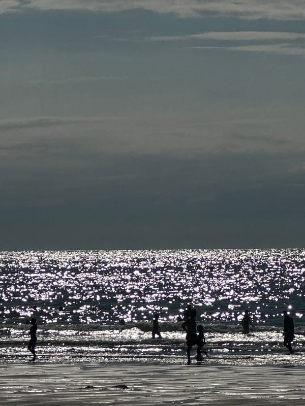 Sunny afternoon on the beach at Berck, France