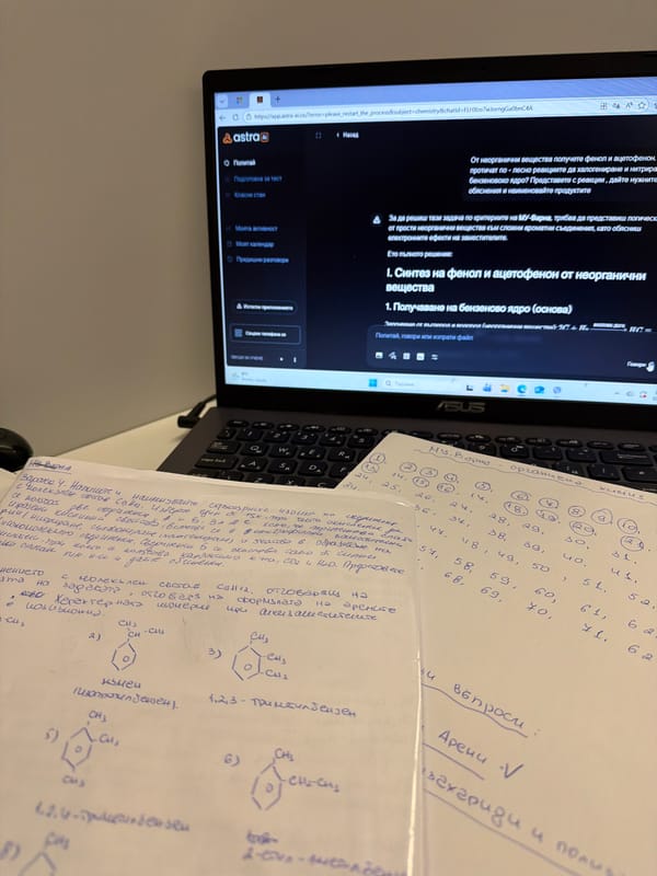 Evening study session and sleeping dog captured in Burgas