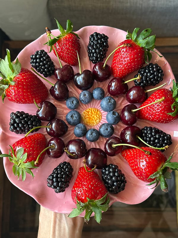 Artistic Berry Arrangement Photographed in Wisła, Poland