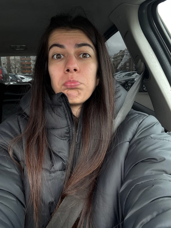 Woman with energy drinks photographed in car near Sofia car wash