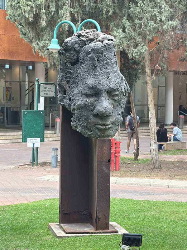 Art installations and spring blooms documented in Herzliya