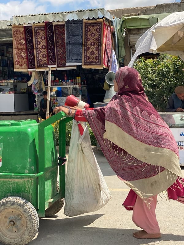 Morning street life documented in Kandahar's commercial district