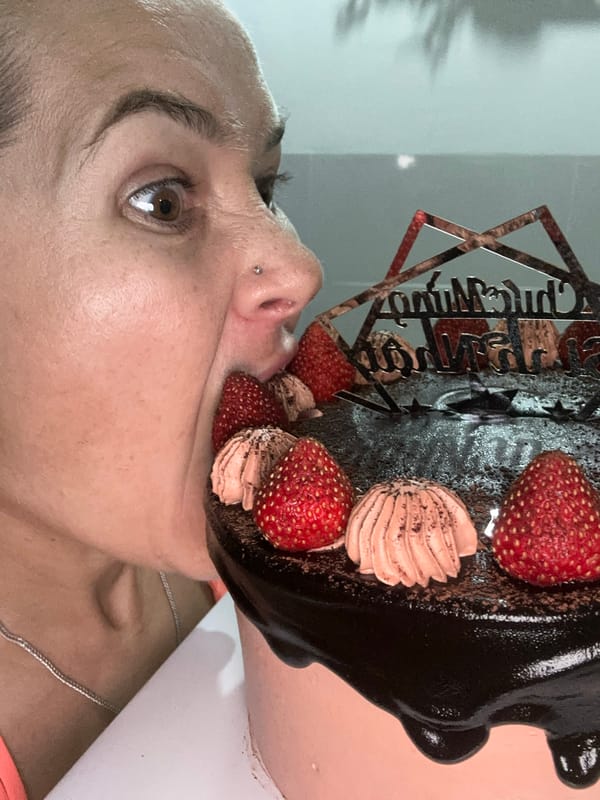 Birthday celebration with decorated chocolate cake in Nha Trang