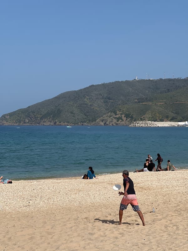 Sunny coastal scenes documented in M'Diq, Morocco beach town