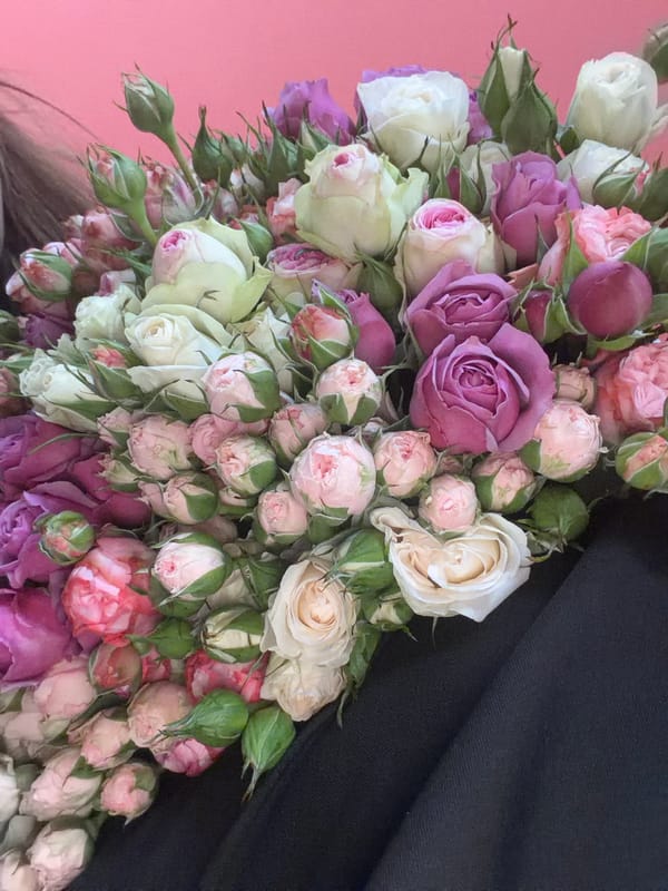 Rose bouquets and gifts exchanged across Yerevan Armenia morning