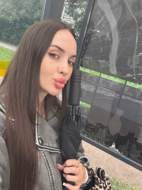 Quick selfie stop at a Saint Petersburg transit map