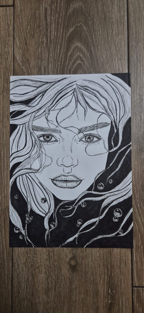 Artist creates multiple portrait drawings in five-minute span