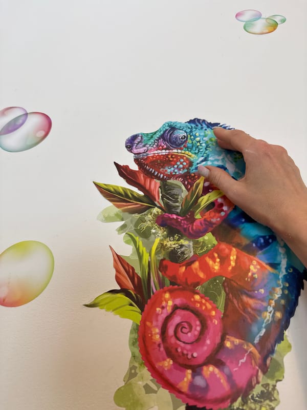 Artist captures intimate moments with wall art and nature