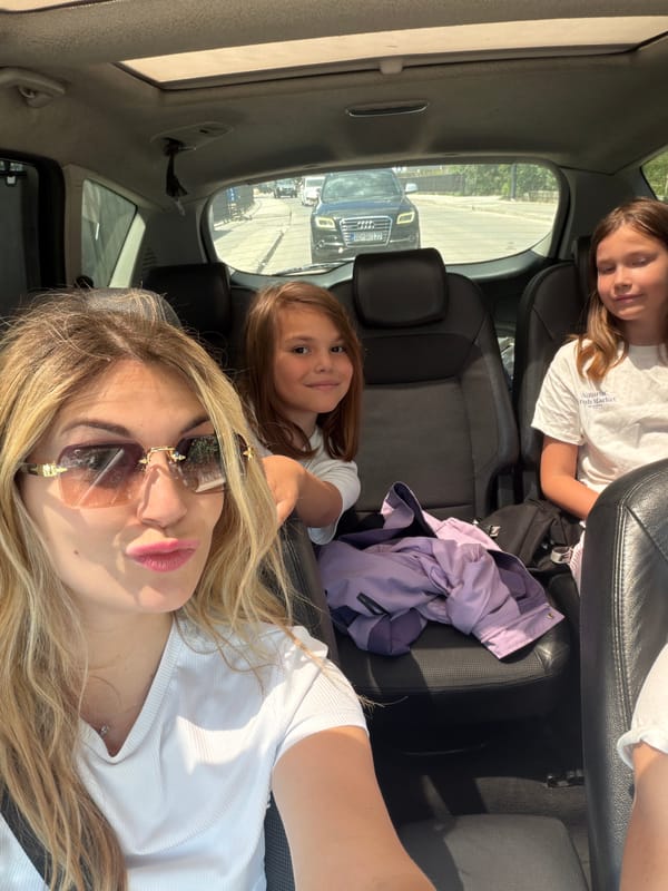 Family enjoys morning activities in Budva, Montenegro