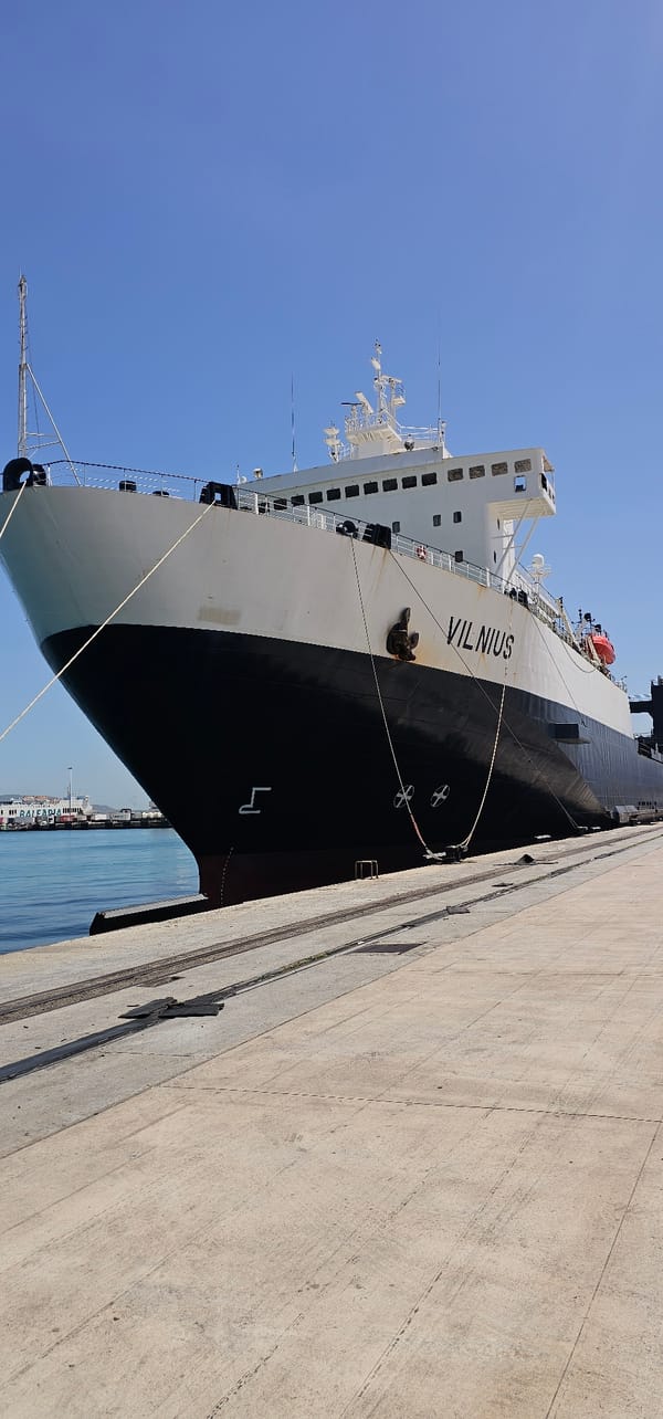 Commercial vessels observed at Algeciras port during routine operations