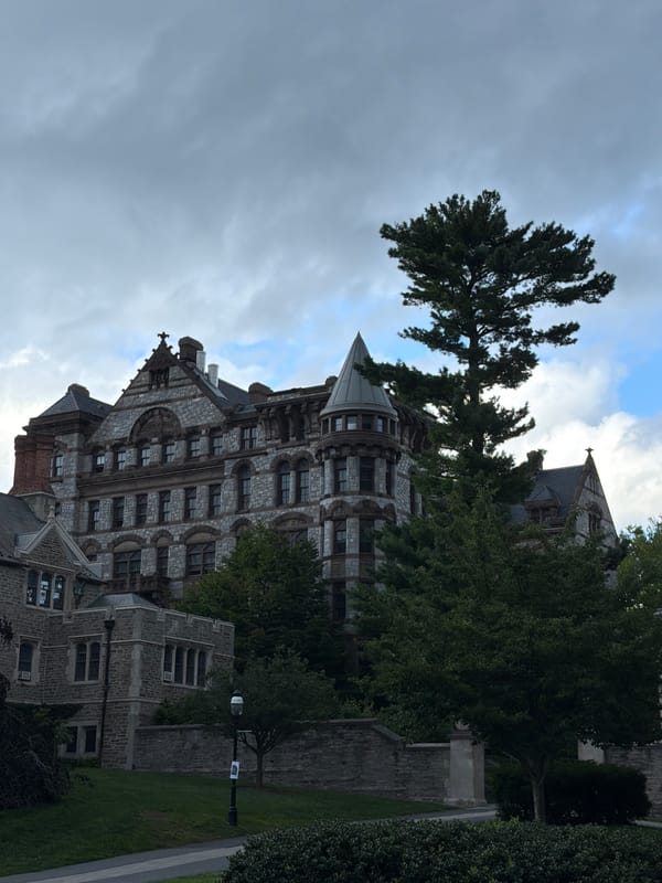 Gothic architecture and street scenes around Princeton University
