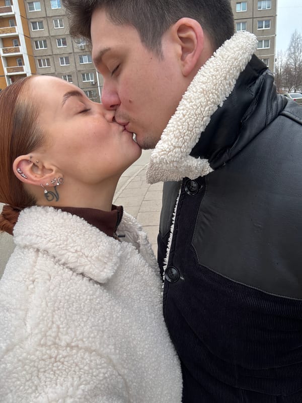 Morning life captured in Chaikovsky: couples, pets, street scenes
