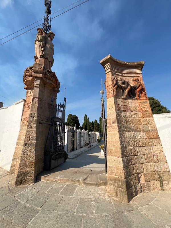 Inside the historic cemetery of Vilassar de Mar
