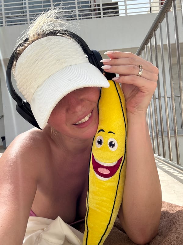 Woman enjoys sunny outdoor moment in Dubai